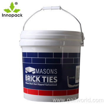 plastic 10 litre food safe bucket with lid